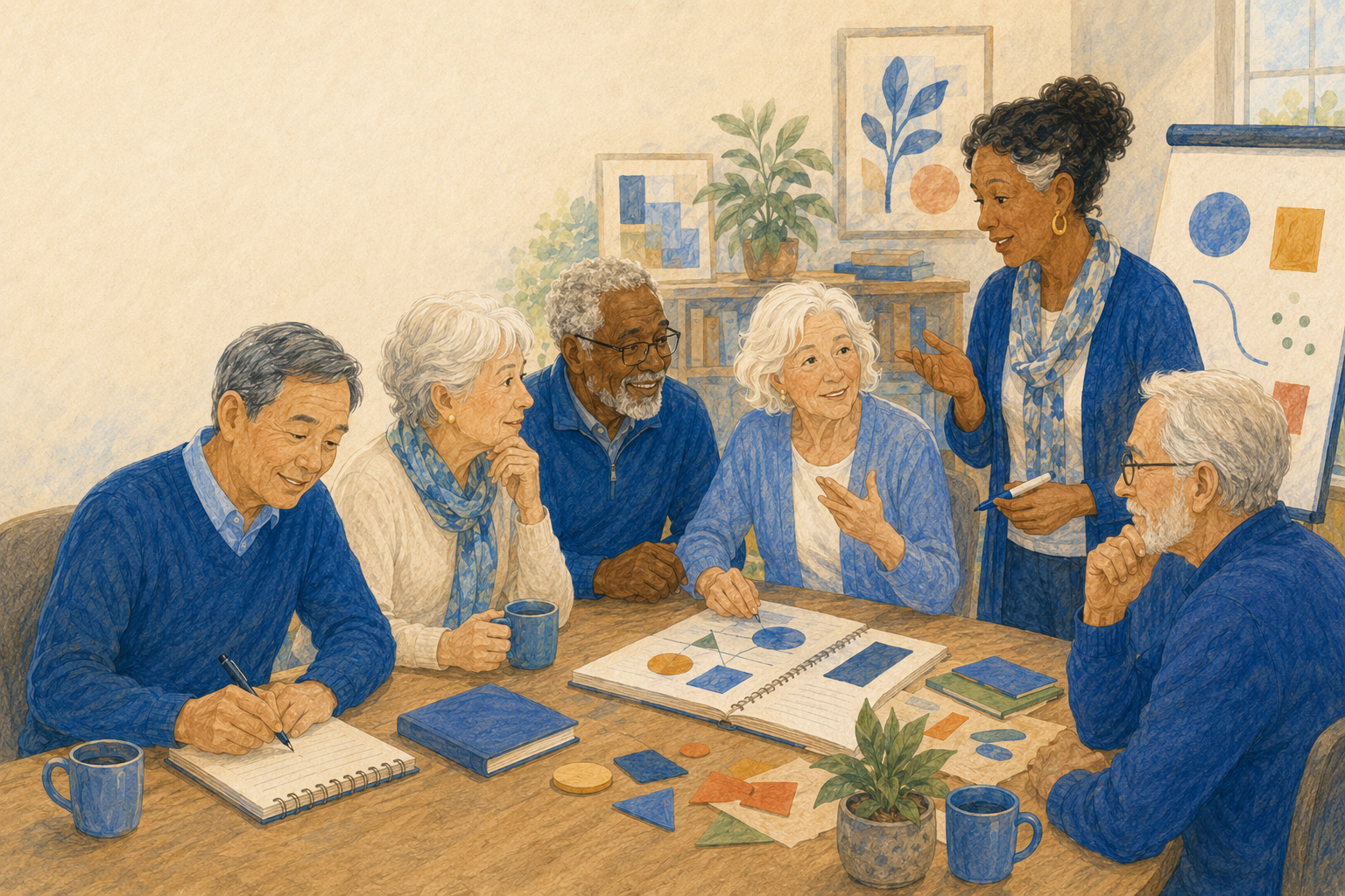 Adults participating in a facilitated BrainingUP™ program